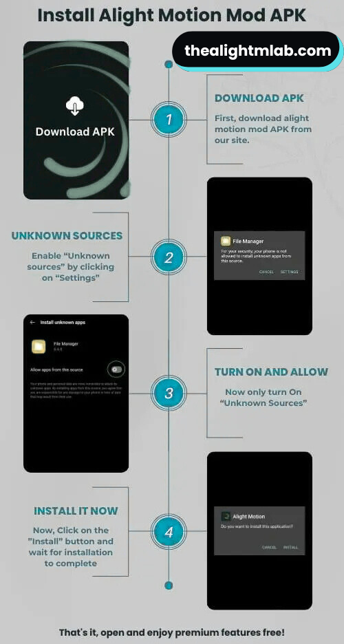 Installation Information About Alight Motion
