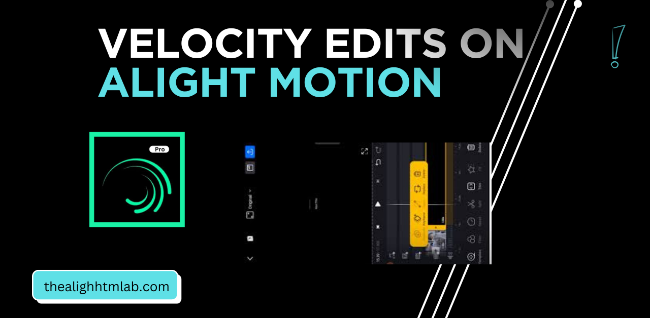 Velocity Edits on alight motion with Alight Motion logo